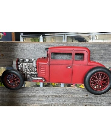 Antique Car Flower Arrangement