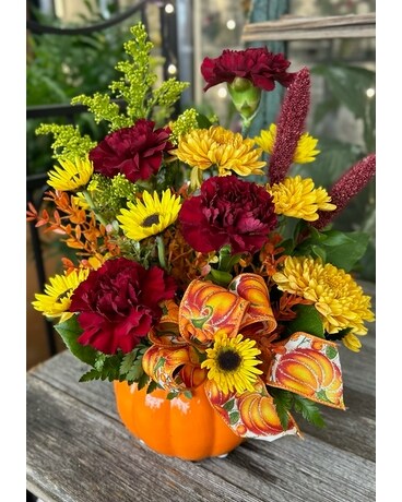 Pumpkin Spice Flower Arrangement