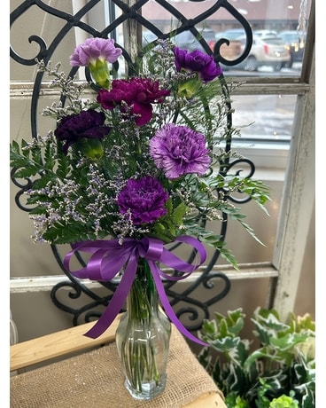 Purple Moon Flower Arrangement
