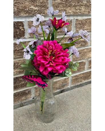 Zinnia Garden Flower Arrangement