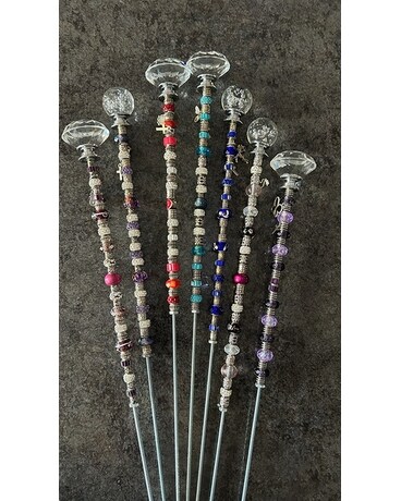Gemstone Stake Flower Arrangement