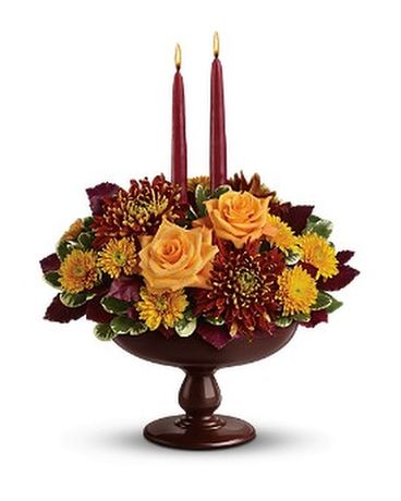 Teleflora's Harvest Bowl Bouquet Flower Arrangement