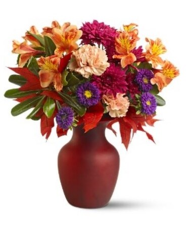 Leaves of Autumn Flower Arrangement