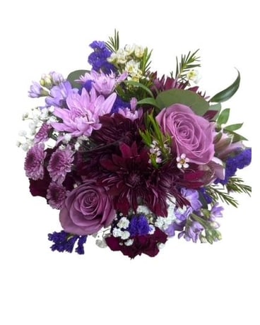 Purple Mixed Nosegay Bouquet