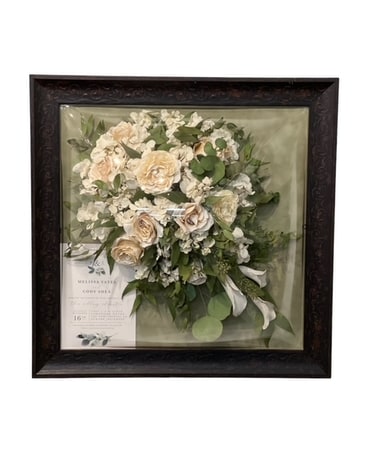 16x16 Domed Frame Dried Flowers