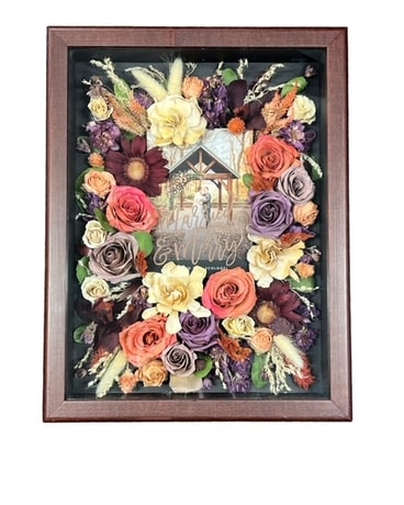 12x16 Cherry Full Surround Dried Flowers