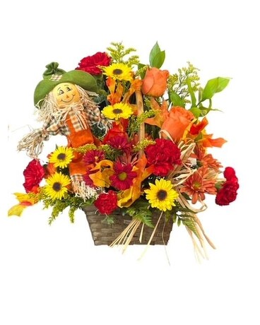 Hay, Autumn Flower Arrangement