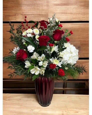 Under the Mistletoe Flower Arrangement