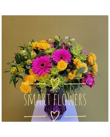 Bright & Bold Vase Sympathy Arrangement