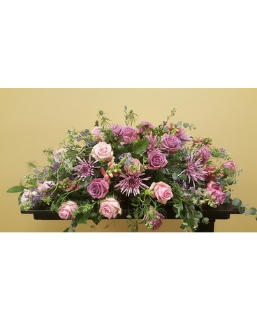 Feminine designers choice Casket Spray Funeral Casket Spray Flowers