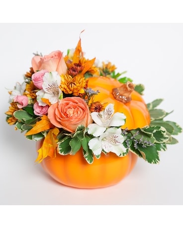 Pumpkin Spice Flower Arrangement