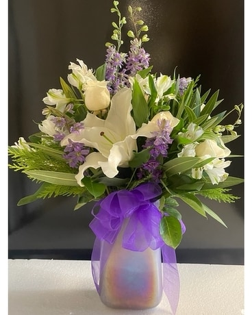 Purple Radiance Flower Arrangement