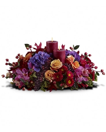 Merlot by Candlelight Flower Arrangement