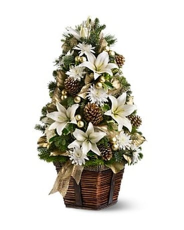 Luxurious Lily Tree Flower Arrangement
