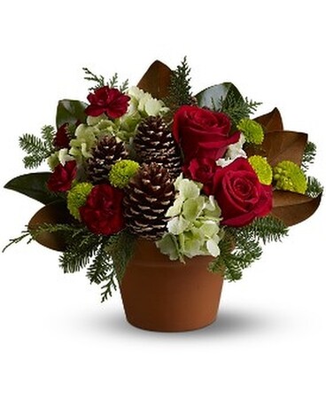 Countryside Christmas Flower Arrangement