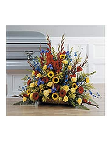 Fireside Basket Flower Arrangement