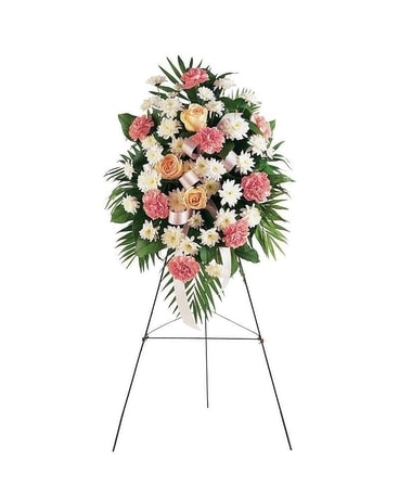 Gentle Thoughts Spray Funeral Arrangement