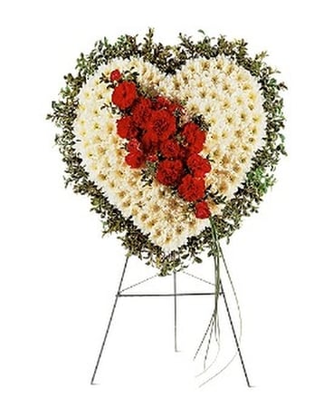 Tribute Heart Funeral Arrangement