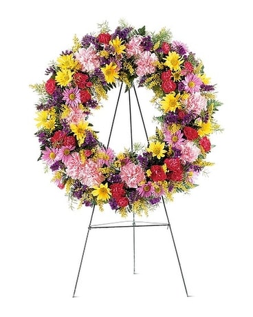 Eternity Wreath Funeral Arrangement