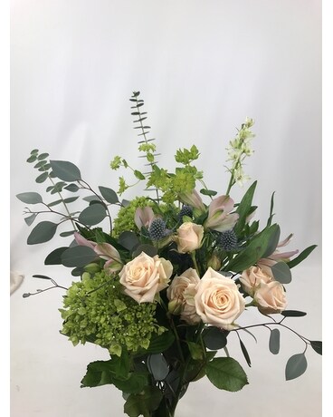 Sea Holly 6 Cut Bouquet Flower Arrangement