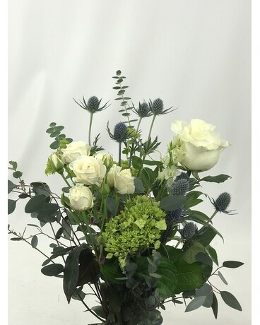Sea Holly 3 Cut Bouquet Flower Arrangement