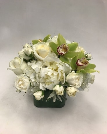 Chartreuse Accents Flower Arrangement