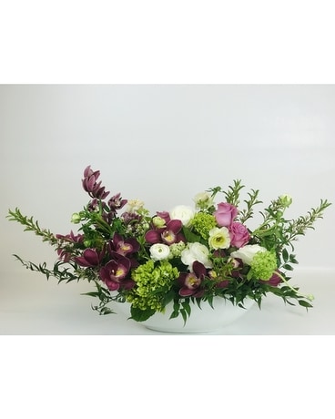 Boat of Blooms Flower Arrangement