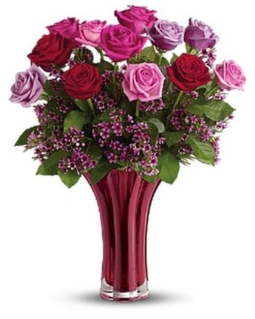 Teleflora's Ruby Nights Bouquet Flower Arrangement