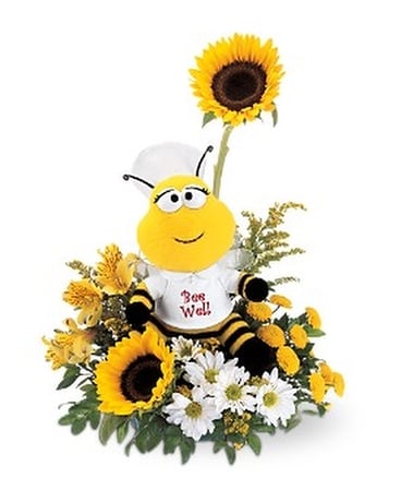 Teleflora's Bee Well Bouquet Flower Arrangement