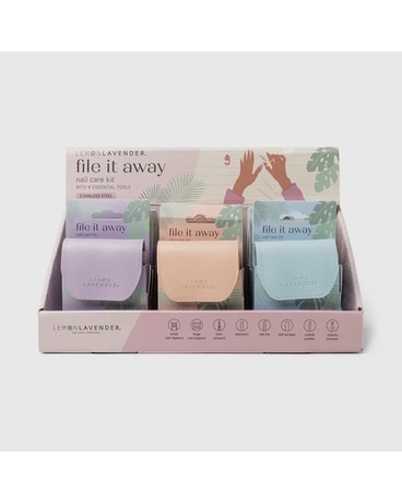 Lemon Lavender File It Away Nail Care Kit Gifts