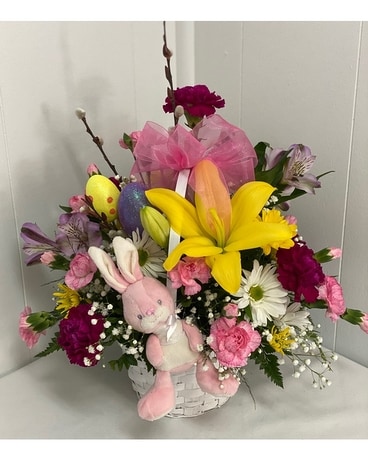 Bunny Basket Flower Arrangement