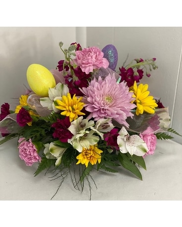 Eggtastic Centerpiece Flower Arrangement