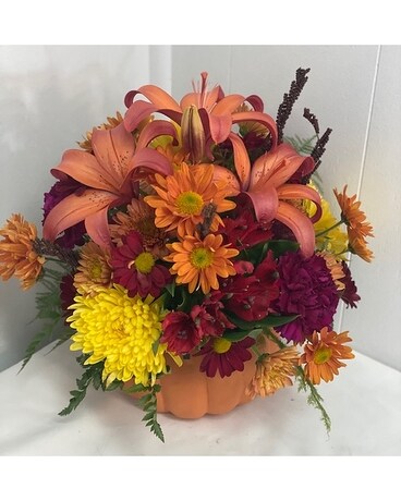 Pumpkin Spice Flower Arrangement