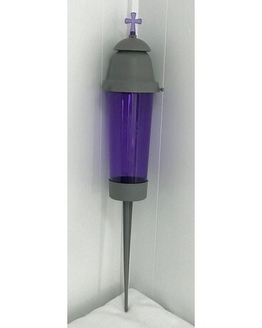 Purple Vigil Candle Holder Plant