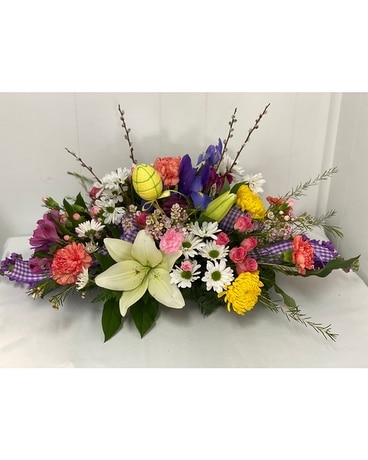 Easter Gathering Centerpiece Flower Arrangement