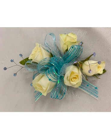 Icy Blue Wrist Corsage Corsage