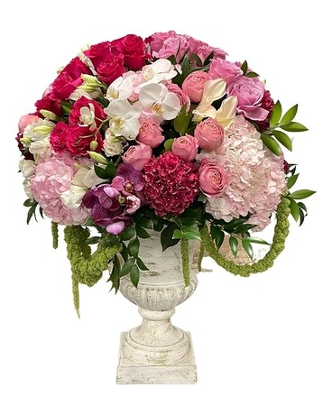 Passionate Pink Garden Arrangement Flower Arrangement