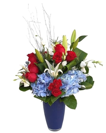 Stars and Stripes Flower Arrangement
