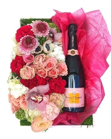 Grandeur Gift Crate Flower Arrangement