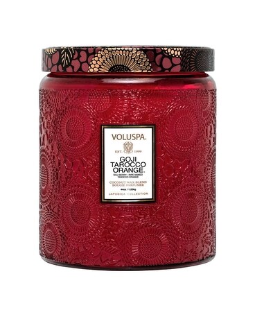 Voluspa 44oz Goji Tarocco Orange Luxe Candle Jar Candle