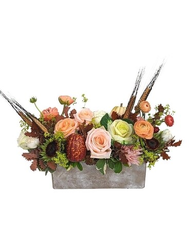 Persimmon Flower Arrangement