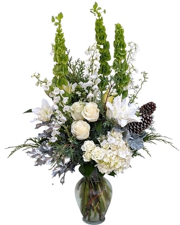 Ivory Glisten Flower Arrangement