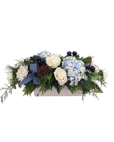 Blueberry Pine Flower Arrangement