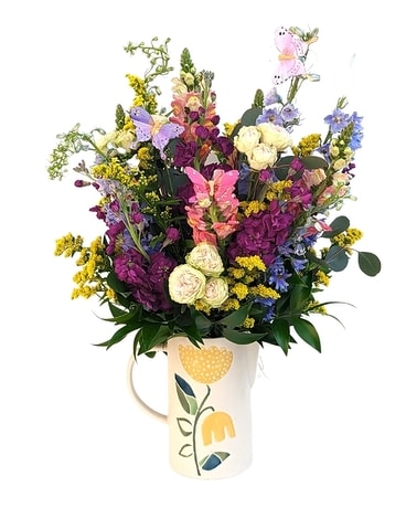 Pitcher Perfect Flower Arrangement