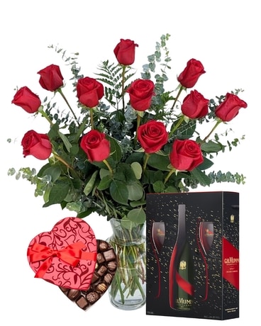 GH Mumm VIP Collection Flower Arrangement