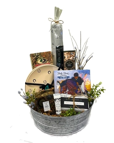 The Huntsman Gift Crate Flower Arrangement