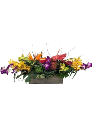 Changes in Latitude Centerpiece Flower Arrangement