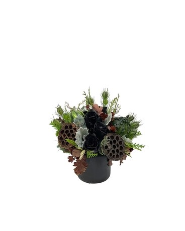 Stroke of Midnight Flower Arrangement