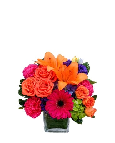 Summer Citrus Flower Arrangement