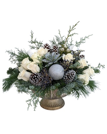 Silver Succulent Centerpiece Flower Arrangement